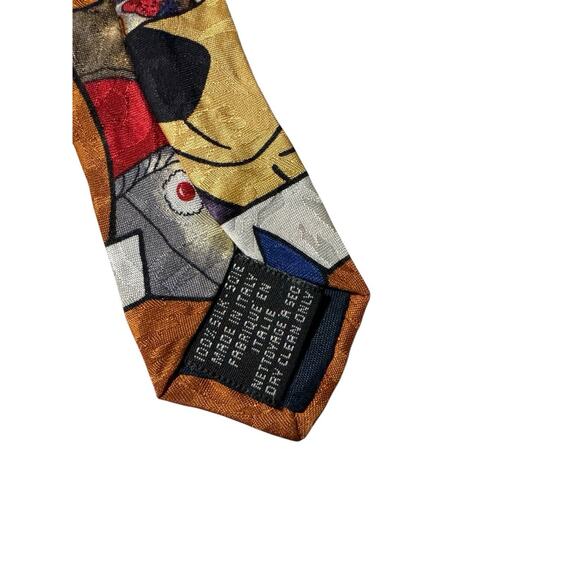 Hanna Barbera Tie Rack Yogi Bear Pies Cartoon Vintage Novelty Necktie - Picture 6 of 7